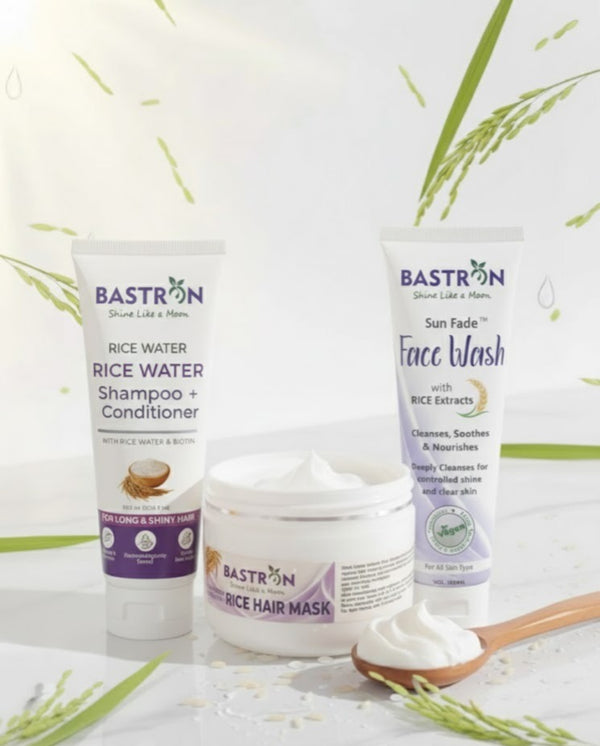 Bastron Complete Rice Glow Bundle – Face + Hair